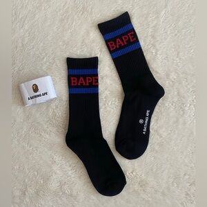Men’s BAPE Socks, A Bathing Ape, NEW